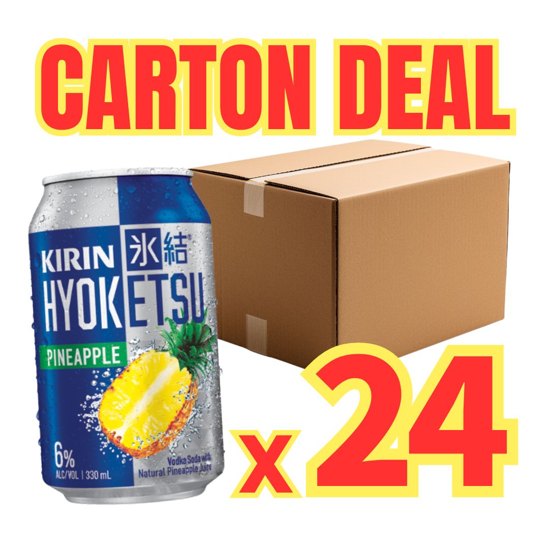 【CARTON DEAL】Hyoketsu Pineapple / Carbonated Cocktail 6% Alc/Vol 330ml x 24