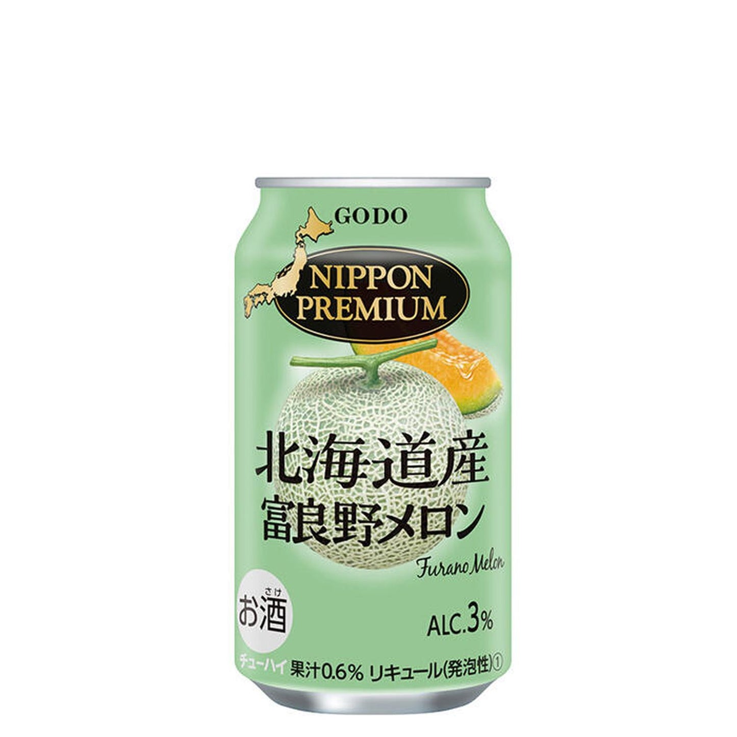 NIPPON PREMIUM HOKKAIDO FURANO MELON / CARBONATED COCKTAIL 3% alc/vol (350ml)