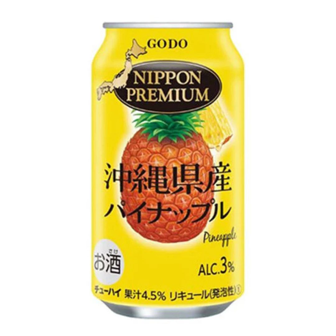NIPPON PREMIUM OKINAWA PINEAPPLE / CARBONATED COCKTAIL 3% alc/vol (350ml)