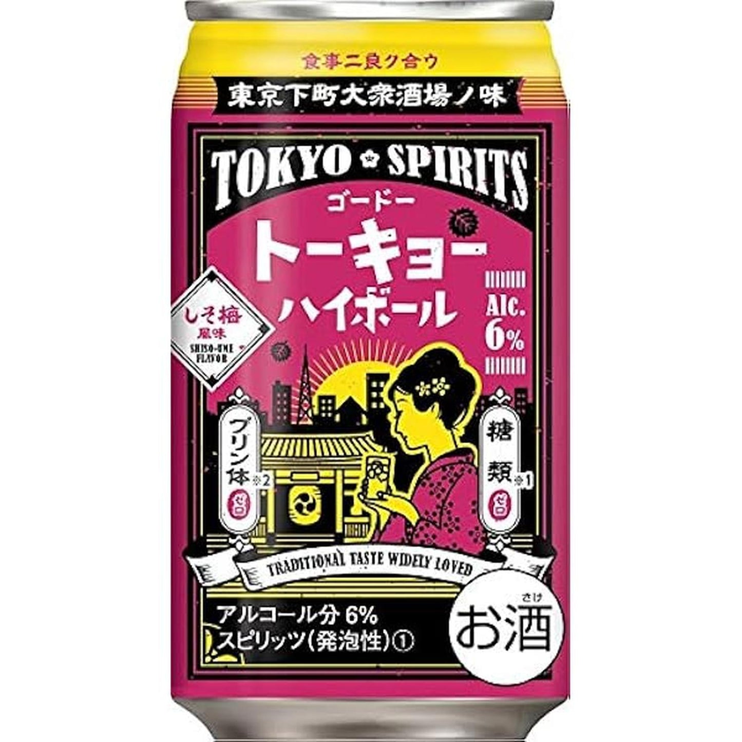 TOKYO HIGHBALL SHISO PERILLA PLUM / CARBONATED COCKTAIL 6% alc/vol (350ml)