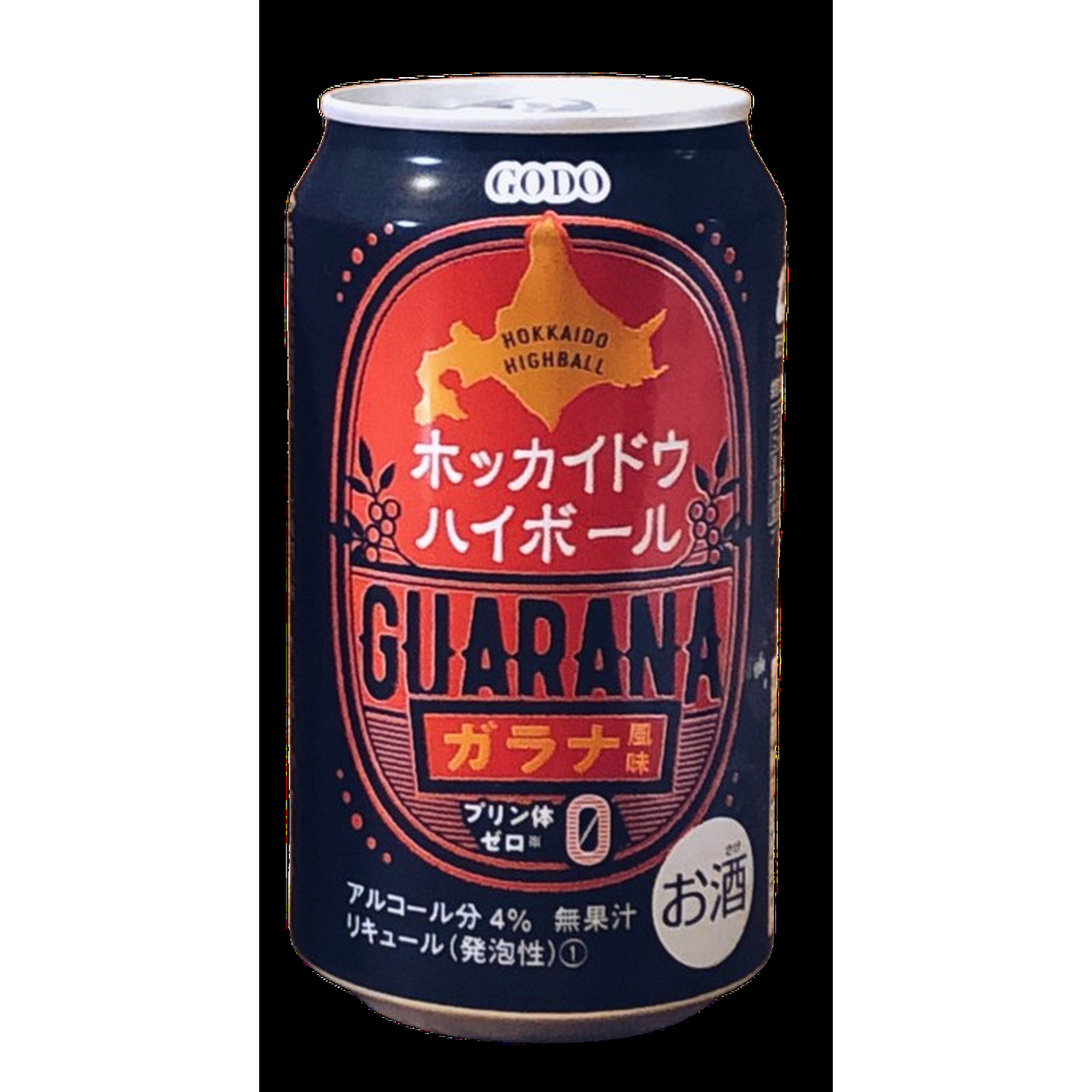 HOKKAIDO HIGHBALL GUARANA FLAVOUR / CARBONATED COCKTAIL 4% alc/vol (350ml)