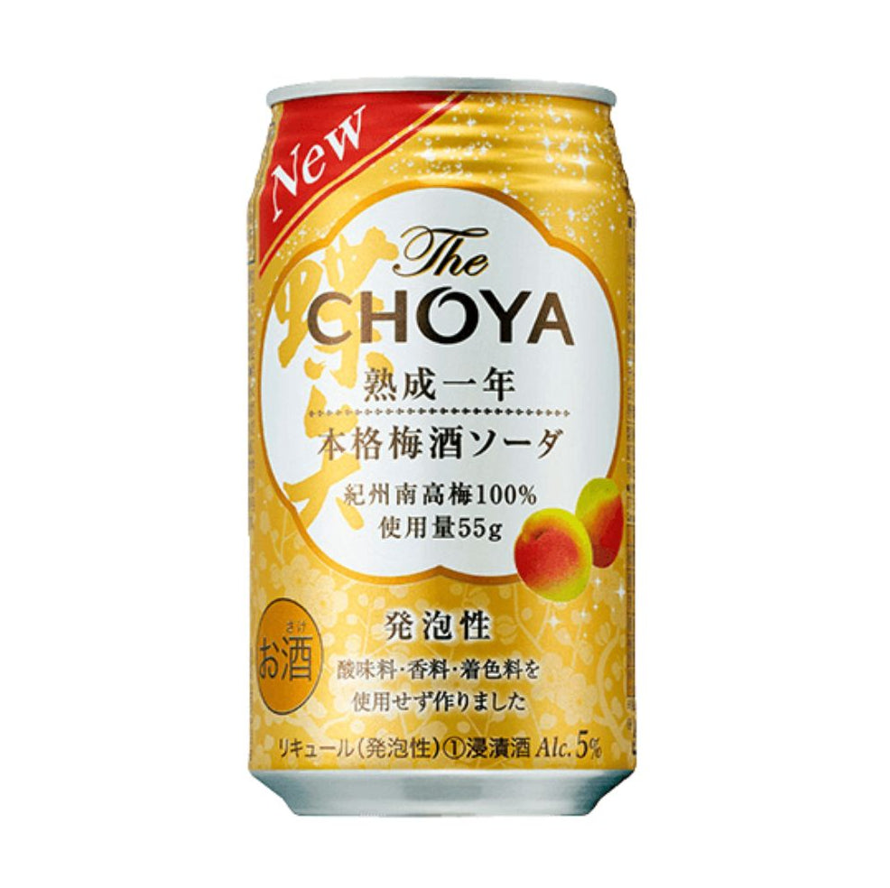 The Choya Single Year Soda / Liqueur Style 5% Alc/vol 350Ml CHOYA
