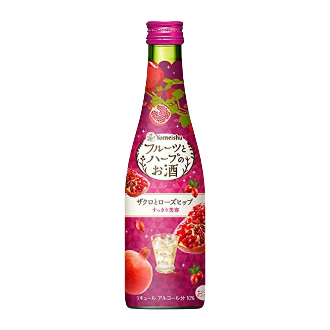 FRUITS AND HERBS POMEGRANATE & ROSEHIP / LIQUEUR STYLE 10% alc/vol (300ml) YOMEISHU