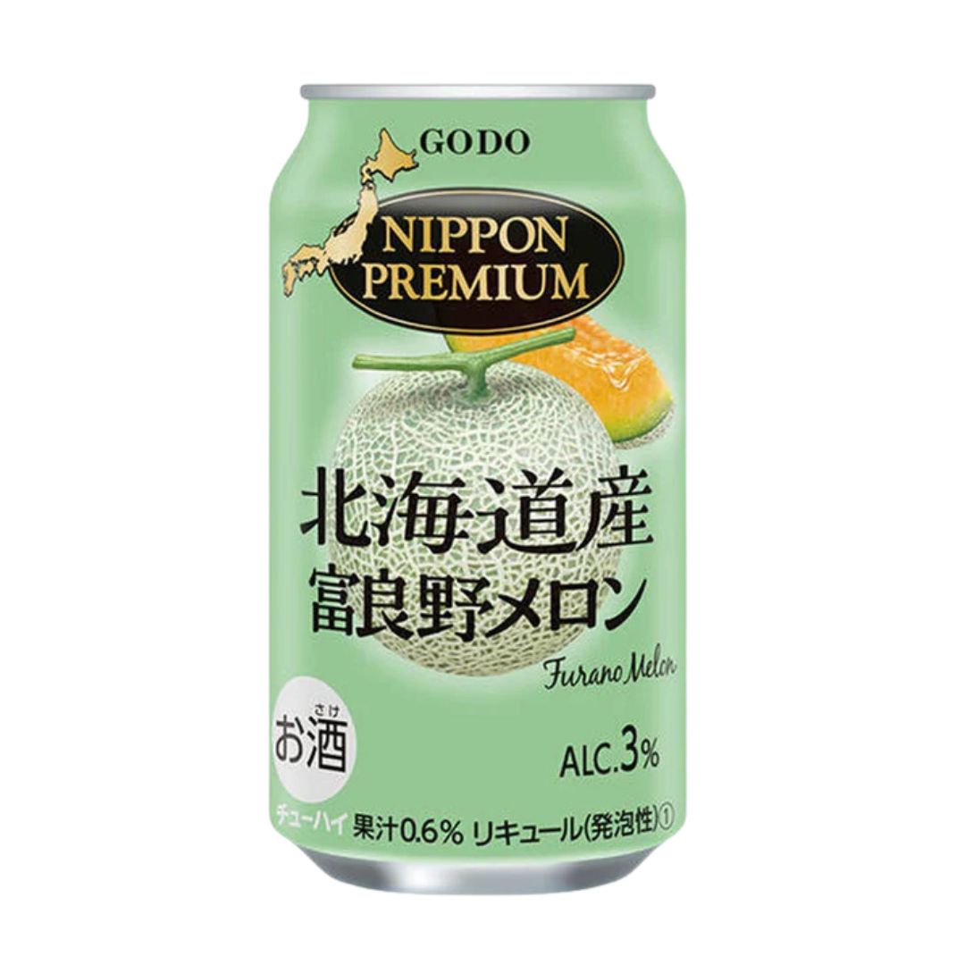 Nippon Premium Hokkaido Furano Melon / Carbonated Cocktail 3% Alc/Vol (350Ml) OENON