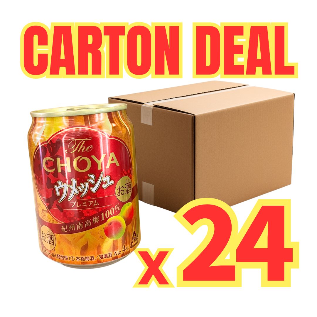 【CARTON DEAL】The Choya Soda / Liqueur Style 4% Alc/vol 250ml x 24