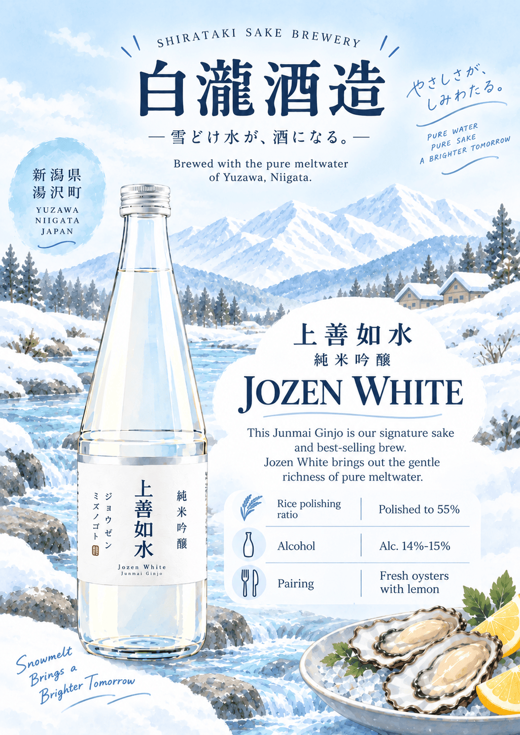 Jozen Mizuno Gotoshi Junmai Ginjo / Jp Sake 14.9% Alc/Vol (720Ml)