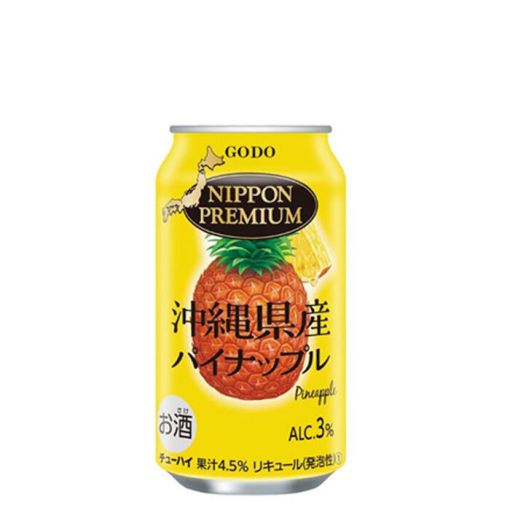 OENON / NIPPON PREMIUM OKINAWA PINEAPPLE / CARBONATED COCKTAIL 3% alc/vol 350ml