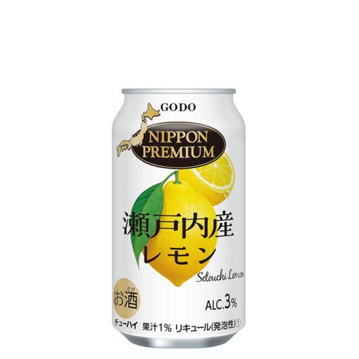 OENON / NIPPON PREMIUM SETOUCHI LEMON / CARBONATED COCKTAIL 3% alc/vol 350ml