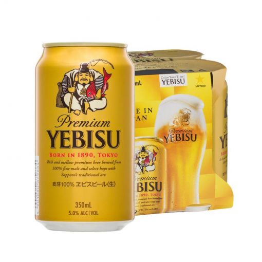 SAPPORO BREWERIES / PREMIUM YEBISU BEER CAN / BEER 5% alc/vol 350ml